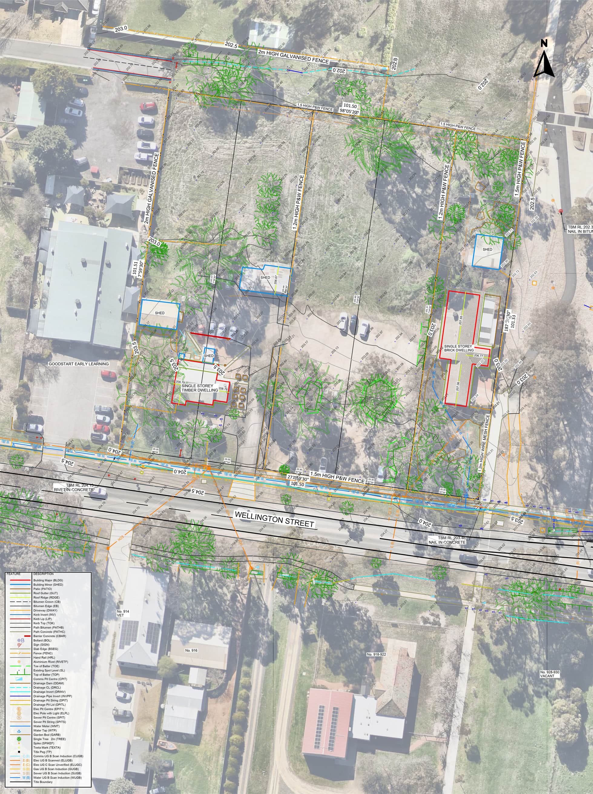 Comprehensive feature and level surveys — survey plan 2 of 3