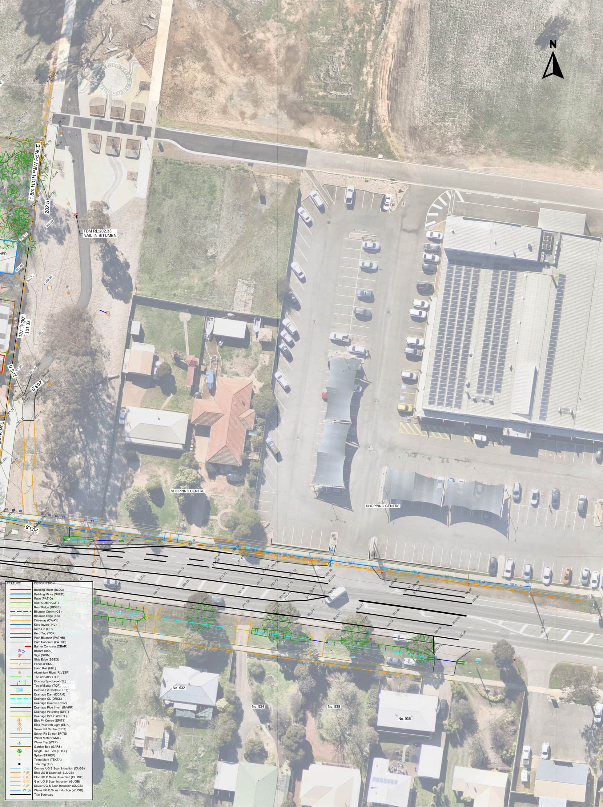 Comprehensive feature and level surveys — survey plan 3 of 3